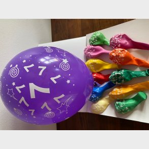 Ballon 7 r i flere farver