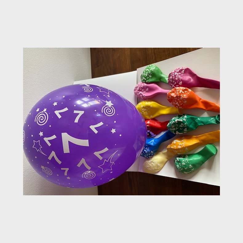 Ballon 7 r i flere farver
