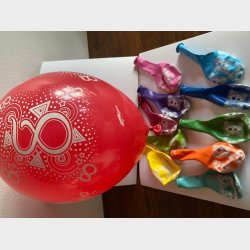 Ballon 8 r i flere farver