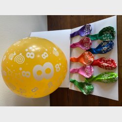 Ballon 8 r i flere farver