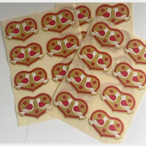 Oblater hjerte med duer