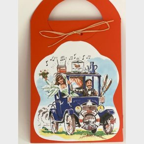 Sangskjuler brudepar i gl.bil pose