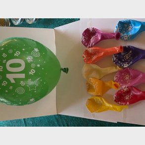 Ballon 10 r i flere farver