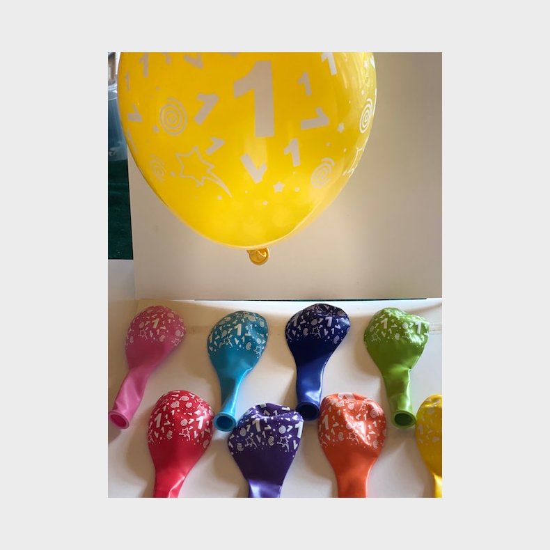 Ballon 1 r i flere farver