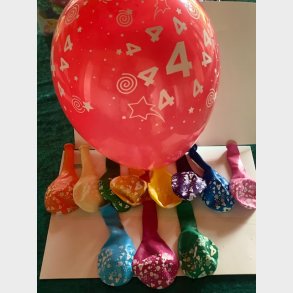 Ballon 4 r i flere farver