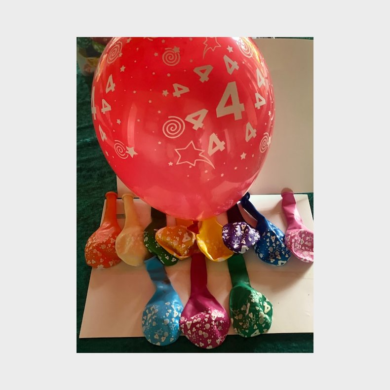Ballon 4 r i flere farver