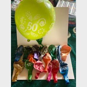 Ballon 50 r i flere farver
