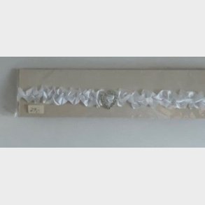 Str�mpeb�nd hvidt med 